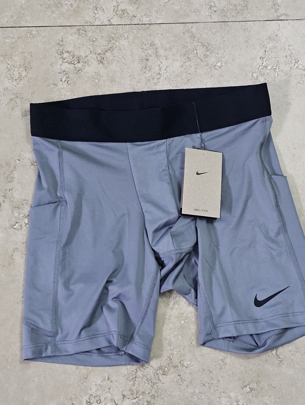 Nike Pro Dri-FIT Men's Fitness Tight Long Shorts Grey FB7958-084 Size Medium NEW